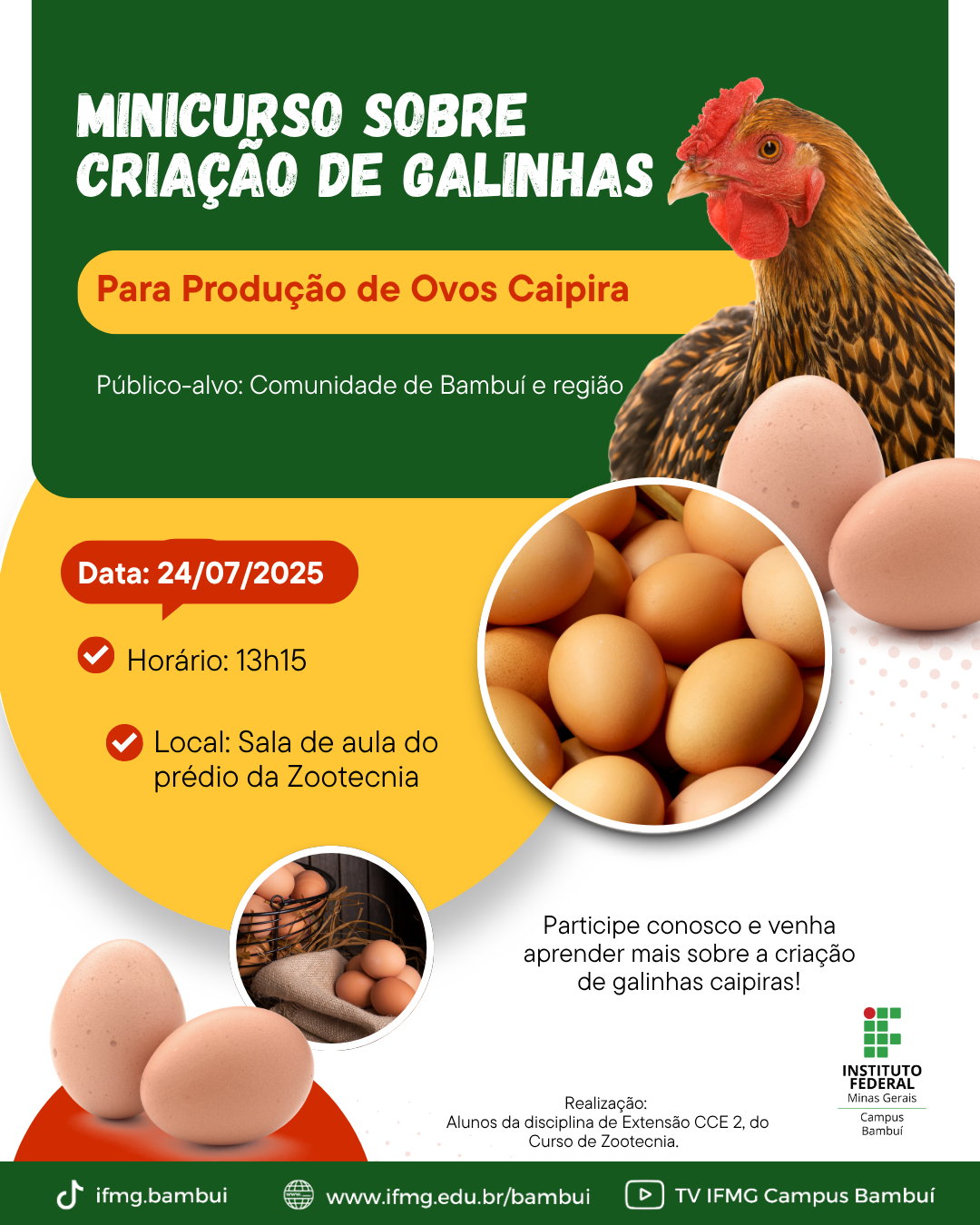 Minicurso sobre Criação de Galinhas