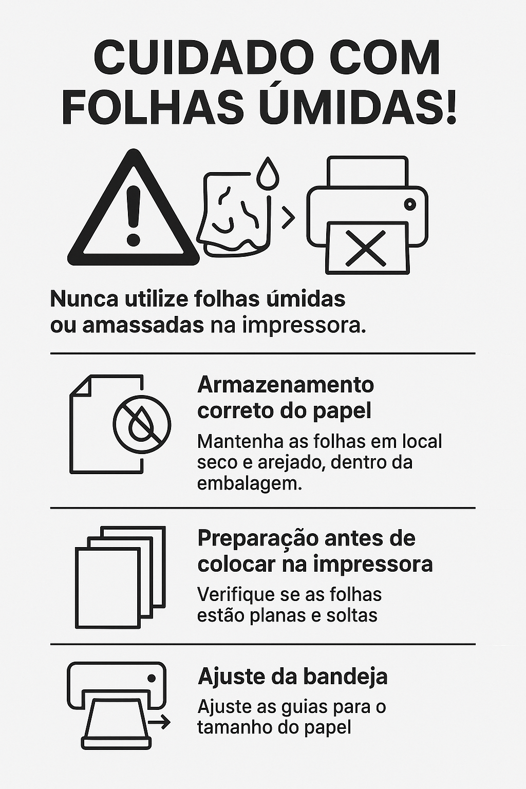 Cuidado com folhas úmidas