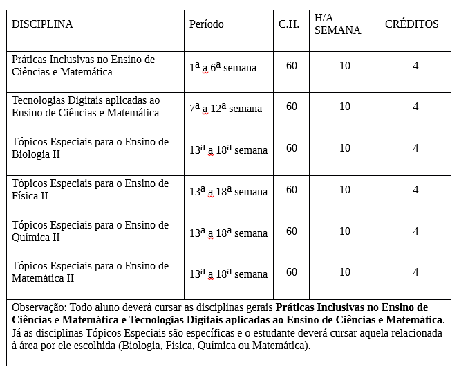 Segundo Semestre Letivo