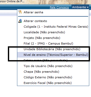 1 alterando nivel de ensino